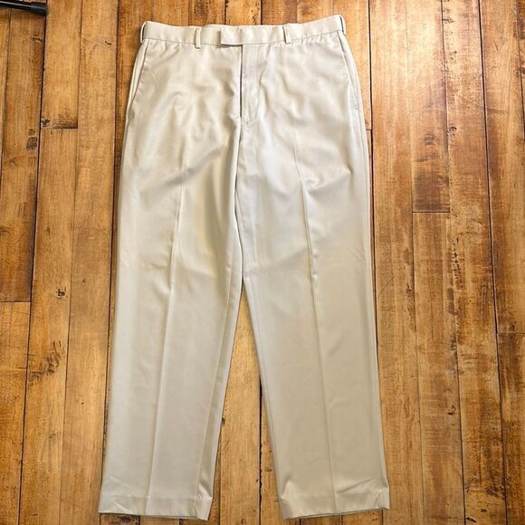 Perry Ellis Portfolio Mens size 36 x 32 Tan Formal Trousers Office Wedding dress